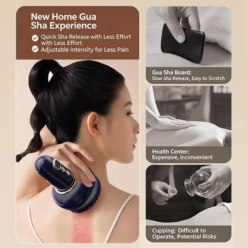 Smart Electric Vacuum Suction Scraping Therapy Massager